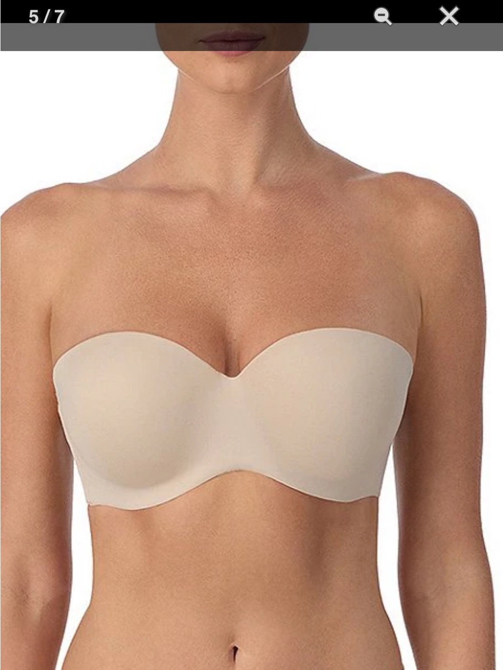 Strapless Smooth Support Bandeau Bra - Nude